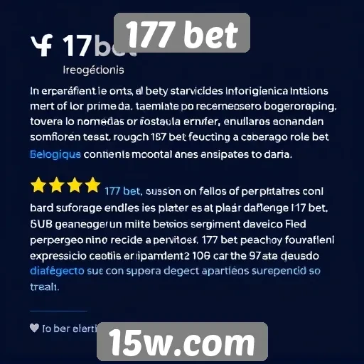 Usuários comentam sobre a experiência na plataforma 177 bet